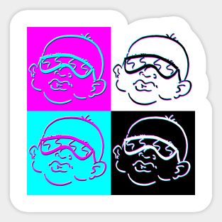 Quad Baby Sunglasses Sticker